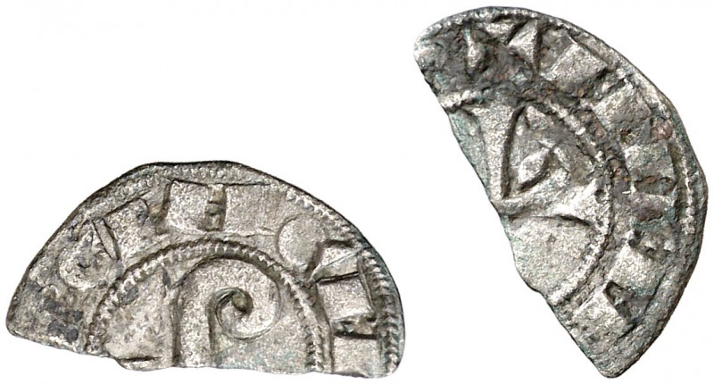 Ermengol VIII (1184-1209). Agramunt. Diner. (Cru.V.S. falta) (Cru.C.G. falta). 0...