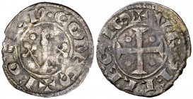 Ponç de Cabrera (1236-1243). Agramunt. Diner. (Cru.V.S. 126.2) (Cru.C.G. 1943c). 0,70 g. MBC-.