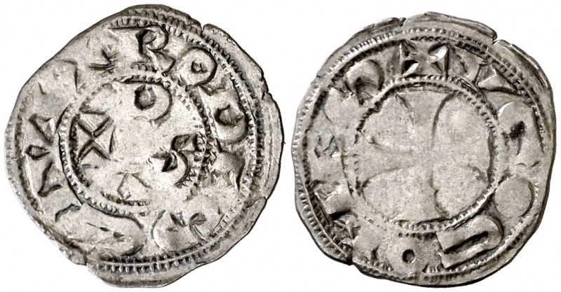 Comtat de Rodés. Hug I, II y III (1132-1196). Rodés. Diner. (Cru.V.S. 154) (Cru....