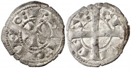 Alfons I (1162-1196). Barcelona. Diner. (Cru.V.S. falta) (Cru.C.G. falta). 0,91 g. MBC+.
