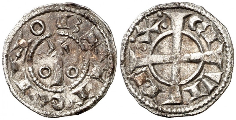 Alfons I (1162-1196). Barcelona. Òbol. (Cru.V.S. 297) (Cru.C.G. 2101). 0,48 g. B...