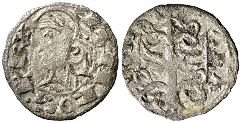 Alfons I (1162-1196). Aragón. Óbolo jaqués. (Cru.V.S. 299) (Cru.C.G. 2107). 0,44...