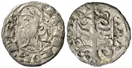 Alfons I (1162-1196). Aragón. Óbolo jaqués. (Cru.V.S. 299) (Cru.C.G. 2107). 0,44 g. Buen ejemplar. Ex Colección Ègara Vol. II, 26/04/2017, nº 120. Rar...