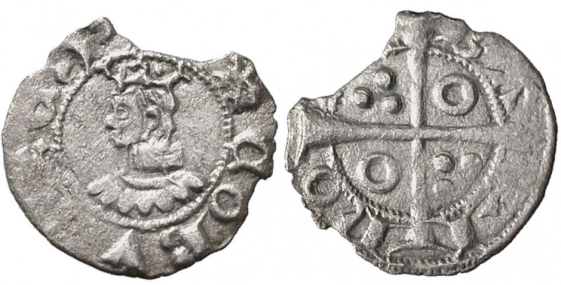 Jaume II (1291-1327). Barcelona. Òbol. (Cru.V.S. 349.1) (Cru.C.G. 2167a). 0,34 g...