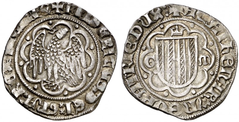 Frederic IV de Sicília (1355-1377). Sicília. Pirral. (Cru.V.S. 624) (Cru.C.G. 26...
