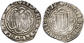 Frederic IV de Sicília (1355-1377). Sicília. Pirral. (Cru.V.S. 624) (Cru.C.G. 2604) (MIR. 194/10). 3,25 g. Bonito color. Ex Colección Ègara 26/04/2017...