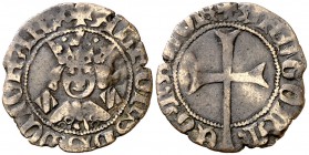 Alfons IV (1416-1458). Mallorca. Dobler. 1,07 g. Falsa de época. (MBC-).