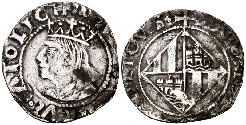 Ferran II (1479-1516). Mallorca. Ral. (Cru.V.S. 1177) (Cru.C.G. falta). 1,80 g. ...