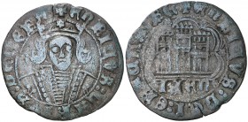 Enrique IV (1454-1474). Jaén. Cuartillo. (AB. 746 var). 2,47 g. MBC-.