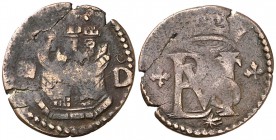 s/d (1567-1580). Felipe II. Segovia. . 1 blanca. (Cal. 863 var) (J.S. A-222). 1,21 g. Estrella bajo el monograma. Sobre el castillo: . MBC-.