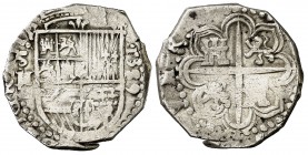 1589. Felipe II. Sevilla. . 2 reales. (Cal. 540). 6,83 g. Escasa. MBC-.