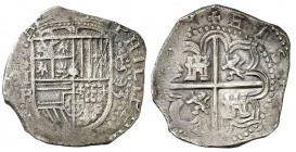 1593. Felipe II. Sevilla. B. 2 reales. (Cal. 546). 6,80 g. Escasa. MBC-/MBC.