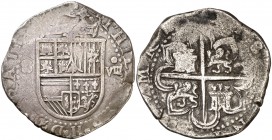 s/d. Felipe II. Sevilla. . 8 reales. (Cal. 235). 26,79 g. MBC-.