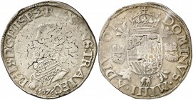 1576. Felipe II. Utrecht. 1 escudo felipe. (Vti. 1234) (Vanhoudt 298.UT). 33,62 g. Ex Colección Rocaberti, Áureo 19/05/1992, nº 349. Ex Colección Prin...