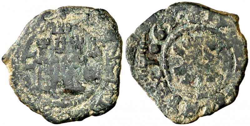 1062 (sic). Felipe III. Segovia. 2 maravedís. (Cal. falta) (J.S. D-190a). 1,34 g...