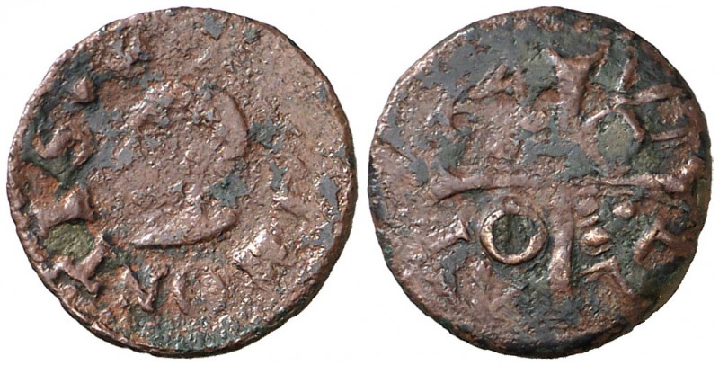 164 (sic). Guerra dels Segadors. Agramunt. 1 diner. (Cru.C.G. 4504) (Cru.Segador...