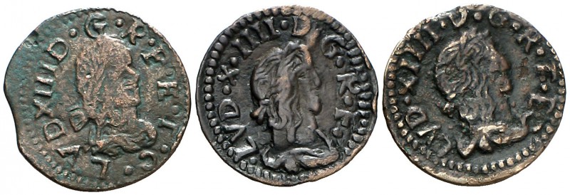 1643 y 1644. Guerra dels Segadors. Barcelona. 1 sisè. Lluís XIII y Lluís XIV. 3 ...