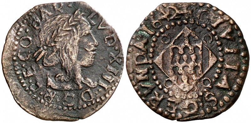 1642. Guerra dels Segadors. Girona. 1 sisè. (Cru.C.G. 4608a) (Cru.Segadors 80e, ...