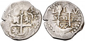 1692. Carlos II. Lima. V. 1 real. (Cal. 682). 3,04 g. MBC-.