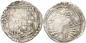 Reyes Católicos. Sevilla. 2 reales. (Cal. 265). 5,60 g. MBC-.