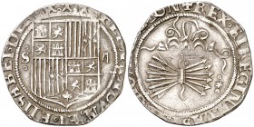 Reyes Católicos. Sevilla. 2 reales. (Cal. 268). 5,85 g. MBC+.
