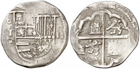Felipe II. Toledo. . 2 reales. (Cal. 559). 5,11 g. MBC-.