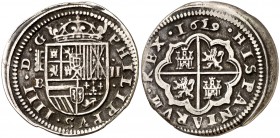 1659/29. Felipe IV. Segovia. . 2 reales. (Cal. 942). 6,38 g. MBC.