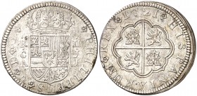1721. Felipe V. Cuenca. JJ. 2 reales. (Cal. 1162). 5,69 g. MBC.
