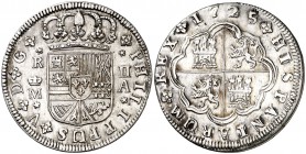 1725. Felipe V. Madrid. A. 2 reales. (Cal. 1252). 5,70 g. MBC+.