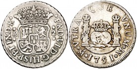 1751/41. Fernando VI. México. M. 2 reales. (Cal. 491). 6,65 g. Columnario. Escasa. MBC-.