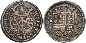 1712. Carlos III, Pretendiente. Barcelona. 2 reales. (Cal. 28). 4,79 g. MBC-.