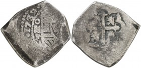1732. Felipe V. México. F. 8 reales. (Cal. 764). 25,64 g. Rayitas. Escasa. (BC+).