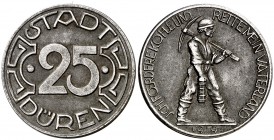 1919. Alemania. Düren. 25 pfennig. (Kr. falta) (Funk 105). 6,31 g. Hierro. EBC-.