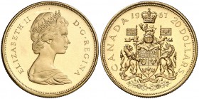 1967. Canadá. Isabel II. 20 dólares. (Fr. 5) (Kr. 71). 18,29 g. AU. S/C.