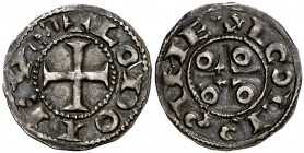 s. XI. Francia. A nombre de Luis. Angoulême. 1 dinero. (P.A. 2649) (PL. LVII, nº 3). 0,93 g. EBC-.