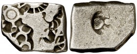 (300-150 a.C.). India. Imperio Maurya. Dinastía Sunga. Moneda Karshapana. 3,14 g. AG. MBC-.