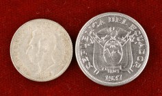 Ecuador. Lote formado por 20 centavos de 1937 y 1 décimo de 1916. EBC/EBC+.