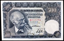 1951. 500 pesetas. (Ed. D61a). 15 de noviembre, Benlliure. Serie B. EBC-.