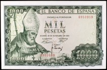 1965. 1000 pesetas. (Ed. D72). 19 de noviembre, San Isidoro. Sin serie. S/C.