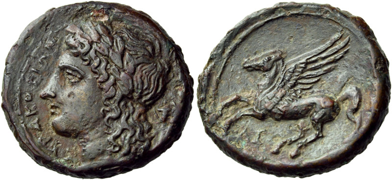 SICILY. Syracuse. Agathokles, 317-289 BC. (Bronze, 19.5 mm, 5.02 g, 12 h), circa...