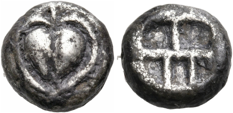 KYRENAICA. Kyrene. Circa 550-500 BC. Hemidrachm (Silver, 10 mm, 1.86 g). Silphiu...