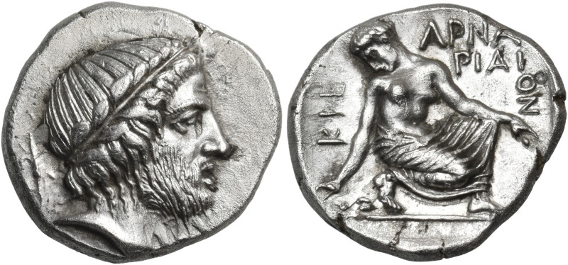 THESSALY. Kierion. Circa 400-360 BC. Hemidrachm (Silver, 16 mm, 2.97 g, 8 h). La...