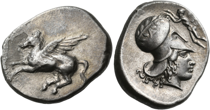 EPEIROS. Ambrakia. Circa 404-360 BC. Stater (Silver, 22 mm, 7.80 g, 3 h). Pegaso...