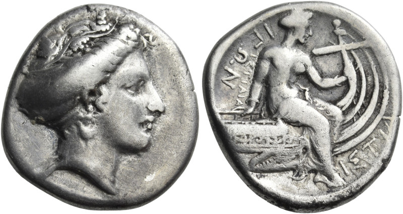 EUBOIA. Histiaia. Circa 350-300 BC (BCD 361. Octobol (Silver, 19.5 mm, 5.62 g, 6...