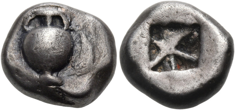 CYCLADES, Keos. Karthaia. Circa 520/15-510 BC. Hemidrachm (Silver, 12.5 mm, 2.99...