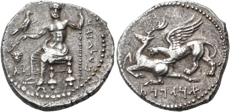 KINGS OF CAPPADOCIA. Ariarathes I, 333-322 BC. Drachm (Silver, 19 mm, 5.29 g, 6 ...