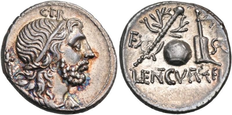 C. Cornelius Lentulus, 76-75 BC. Denarius (Silver, 19 mm, 3.96 g, 2 h), Spain (?...