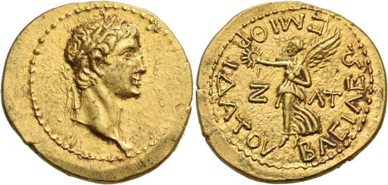 KINGS OF BOSPOROS. Mithradates III, 39/40-44/5 . Stater (Gold, 21.5 mm, 7.90 g, ...