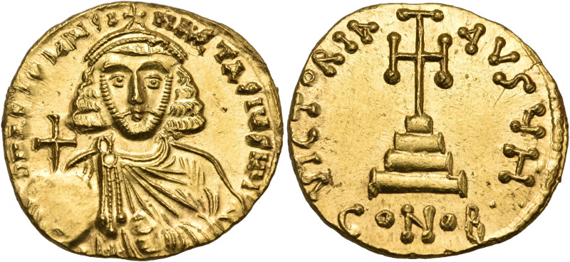 Anastasius II Artemius, 713-715. Solidus (Gold, 20 mm, 4.43 g, 6 h), Constantino...