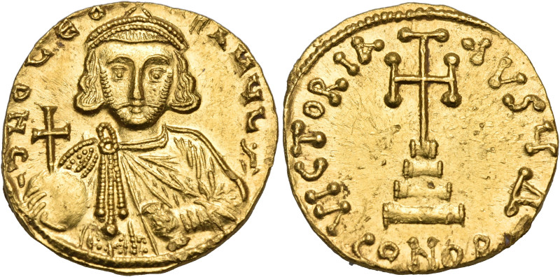 Leo III the "Isaurian", 717-741. Solidus (Gold, 19 mm, 4.34 g, 6 h), Constantino...